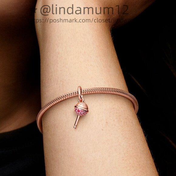 Pandora Sparkling Candy Lollipop Dangle Charm - Picture 4 of 5